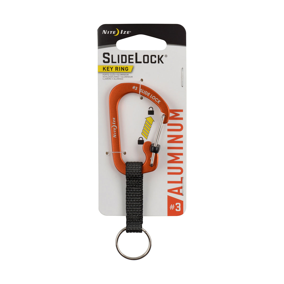 Карабин с блокировкой SlideLock Key Ring алюминиевый NiteIze оранжевый, размер 3
Карабин с блокировкой SlideLock Key Ring алюминиевый NiteIze оранжевый, размер 3