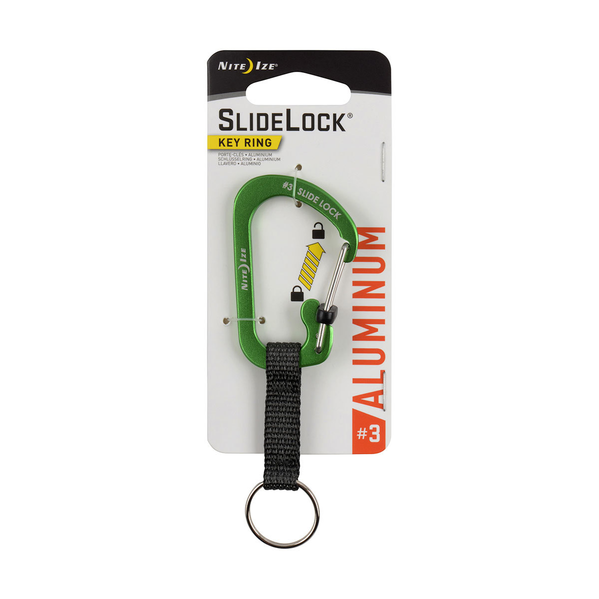 Карабин с блокировкой SlideLock Key Ring алюминиевый NiteIze, размер 3, лайм
Карабин с блокировкой SlideLock Key Ring алюминиевый NiteIze, размер 3, лайм