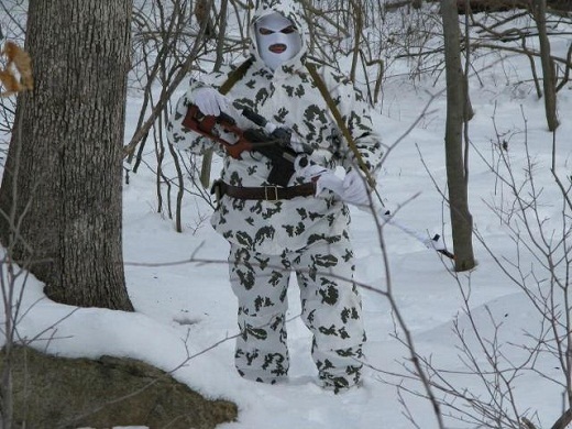 Камуфляж зимний КГБ Березка на снимке